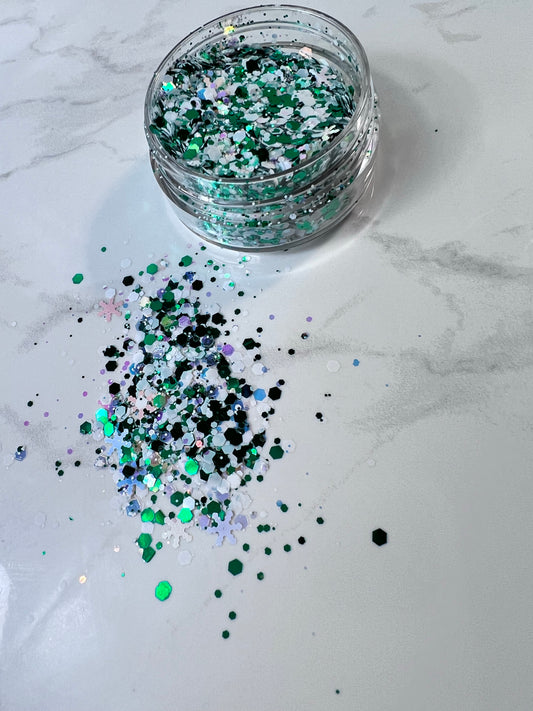 Green Blizzard  - Glitter