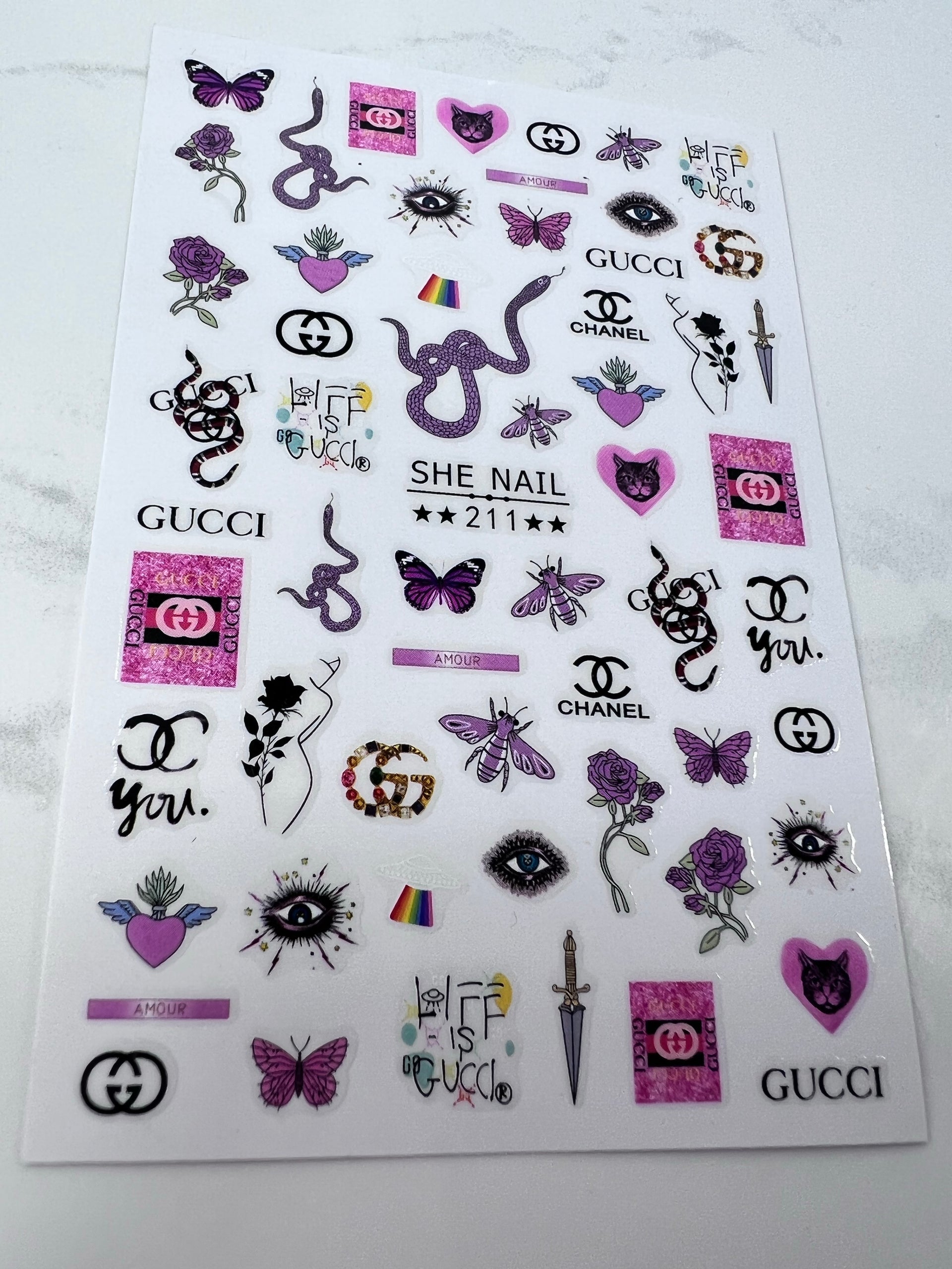 Life is Gucci - Nail Stickers