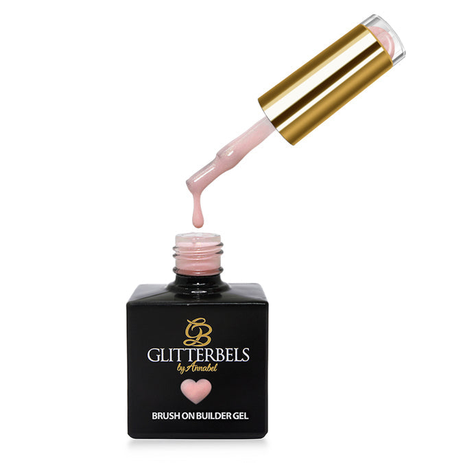 Glitterbels Brush On Builder Gel - Peach Shimmer