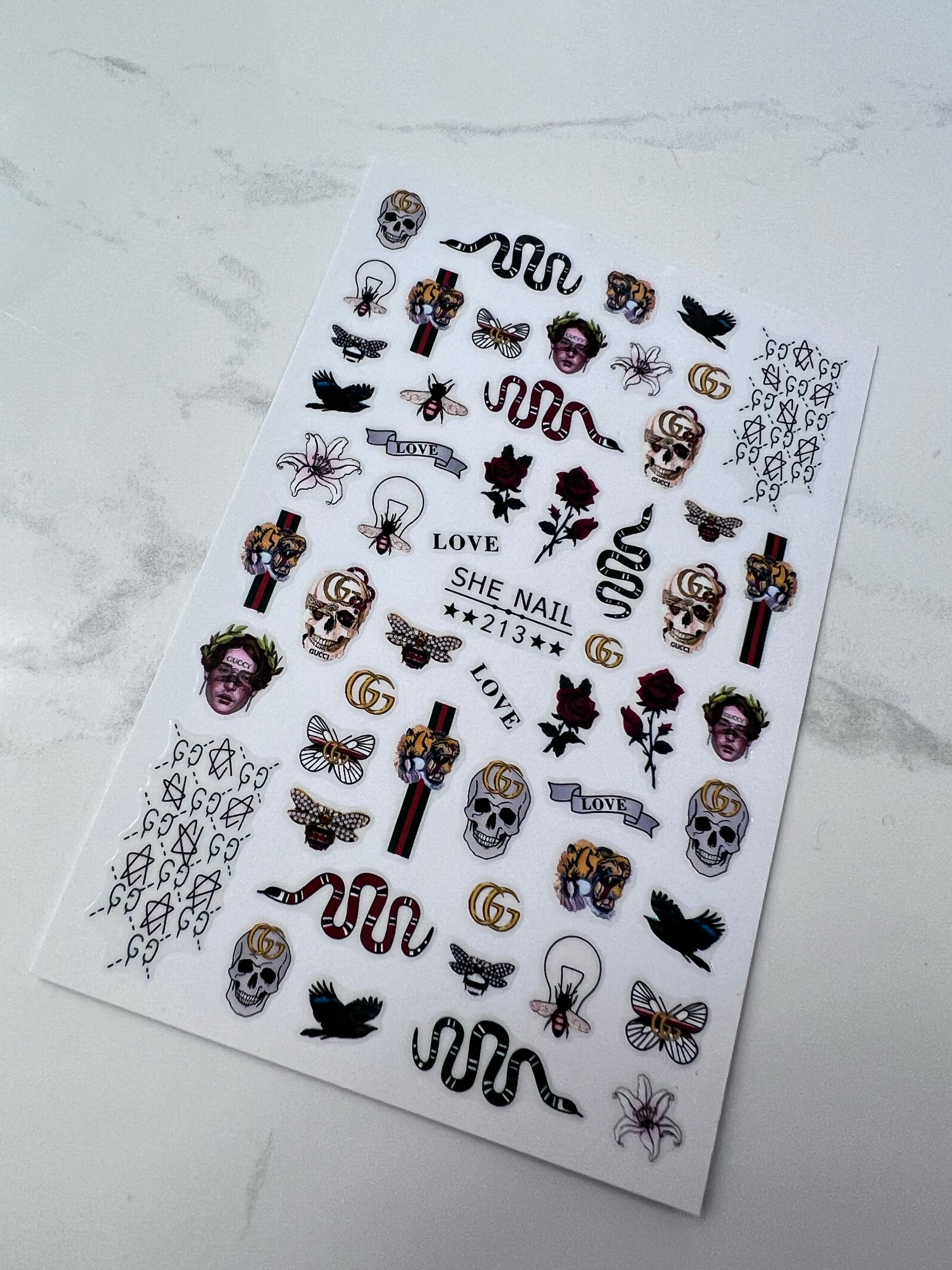 GG Skull - Nail Stickers