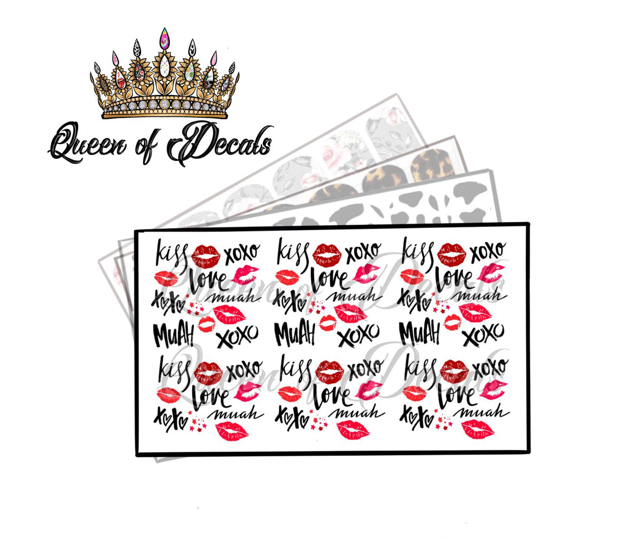 Valentine - Xoxo decals